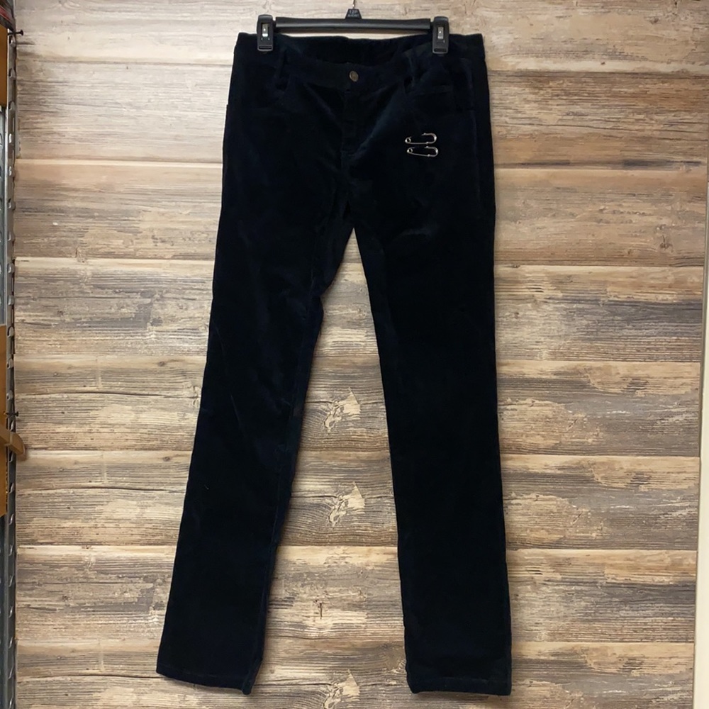 Emily the Strange Velvet Stove Pipe Pants NWT